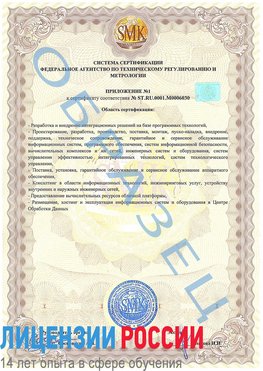 Образец сертификата соответствия (приложение) Жирновск Сертификат ISO 27001